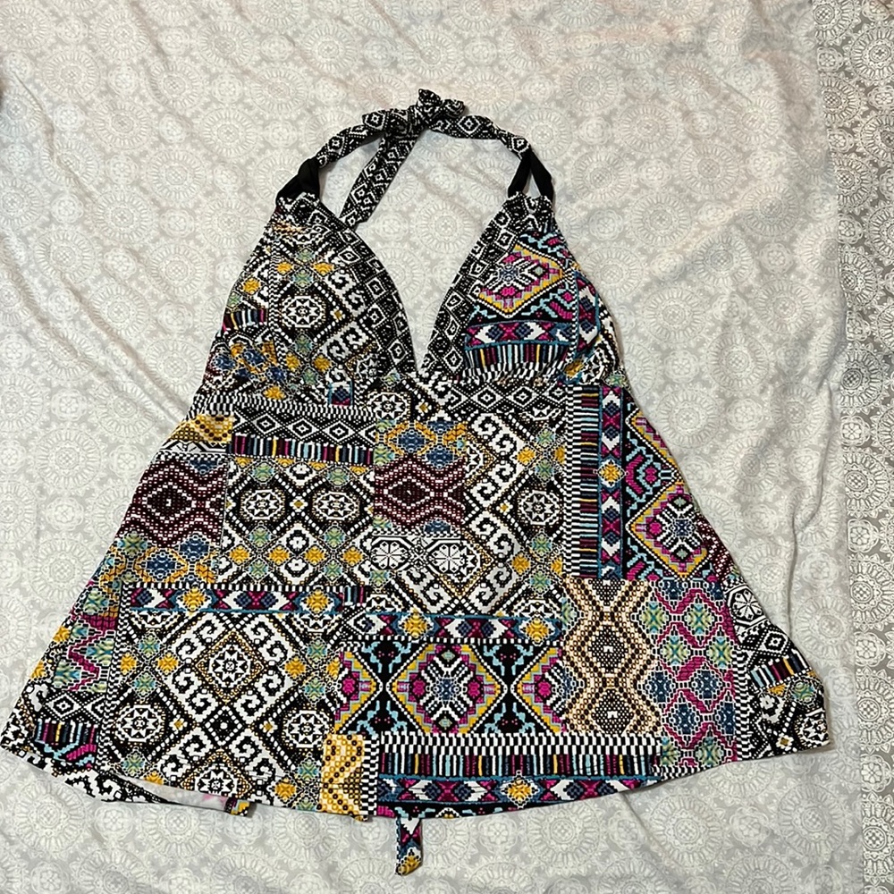 Women’s Mossimo Boho Halter Tankini ~ Size Small ~ so very cute